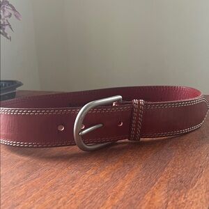 Genuine Leather 2 inch wide Banana Republic Burgundy Belt